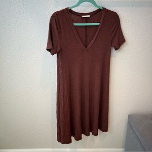 LUSH Striped Short Sleeve Dress